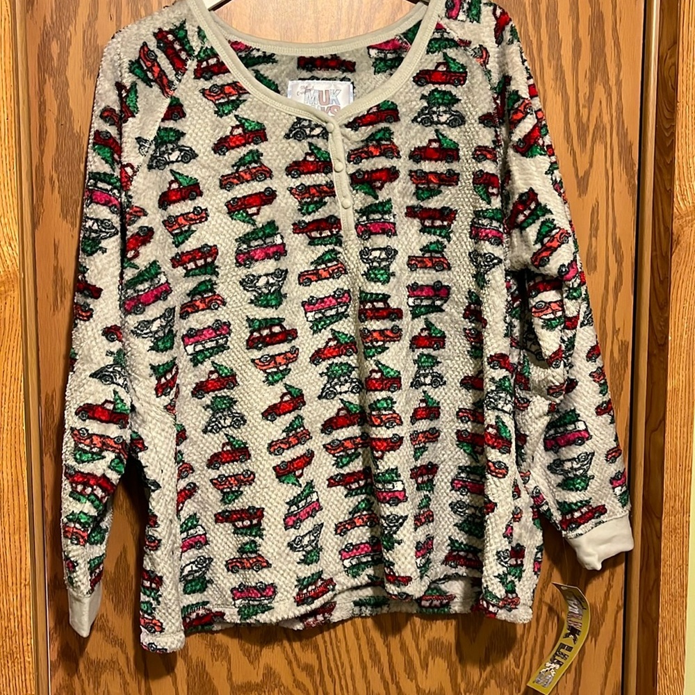 Muk Luk NWT plush fleece pajama set